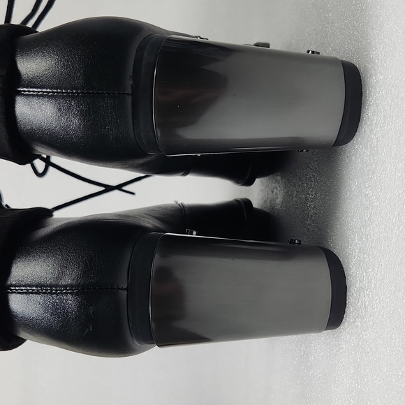 Blackheart Studded Black Combat Boots Hot Topic NIB Size 8 - Picture 6 of 16